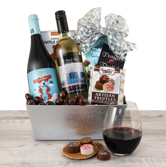 Celebrate Wine Gift Basket