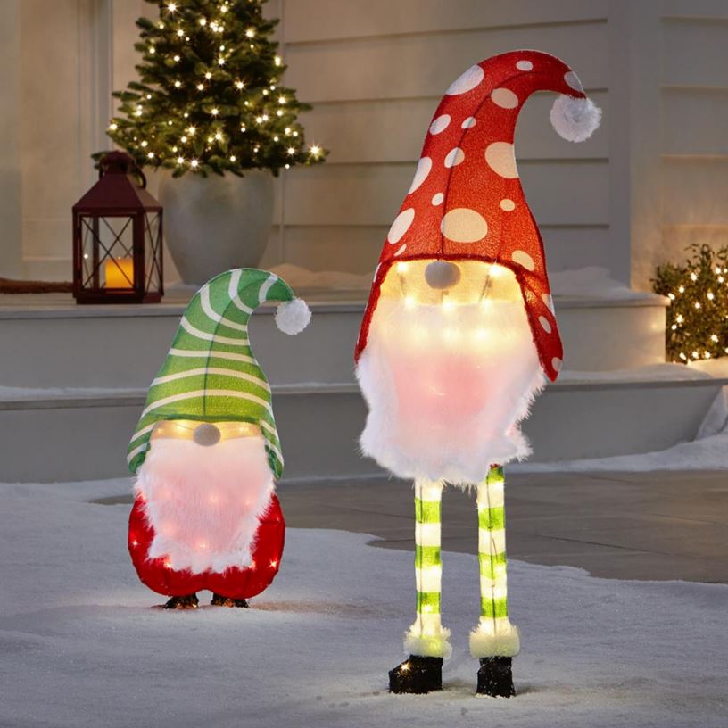 The Illuminated Holiday Yard Gnomes