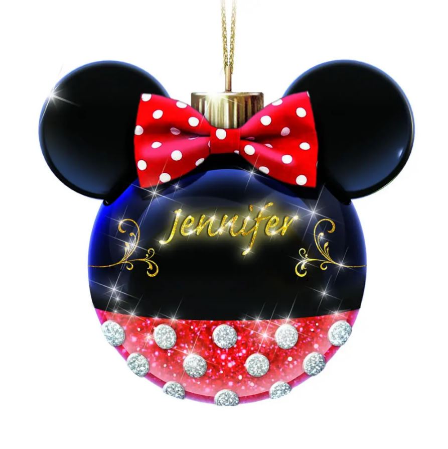 The Personalized Mickey And Minnie Ornaments