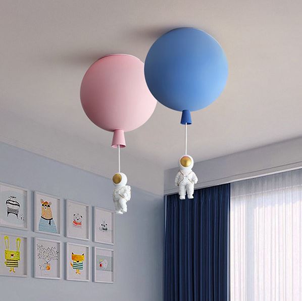 Astronaut And Floating Balloon Ceiling Light