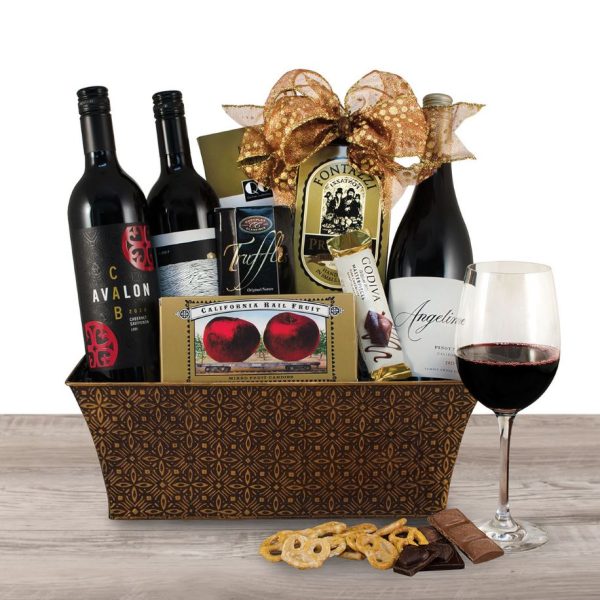 California Red Wine Trio Gift Basket