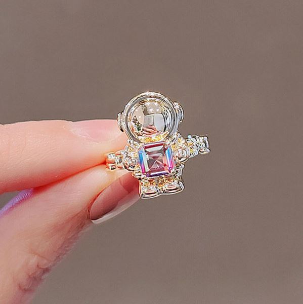 Cute Shimmering Astronaut Ring
