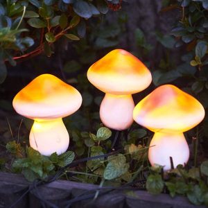Solar Powered Garden Mushrooms