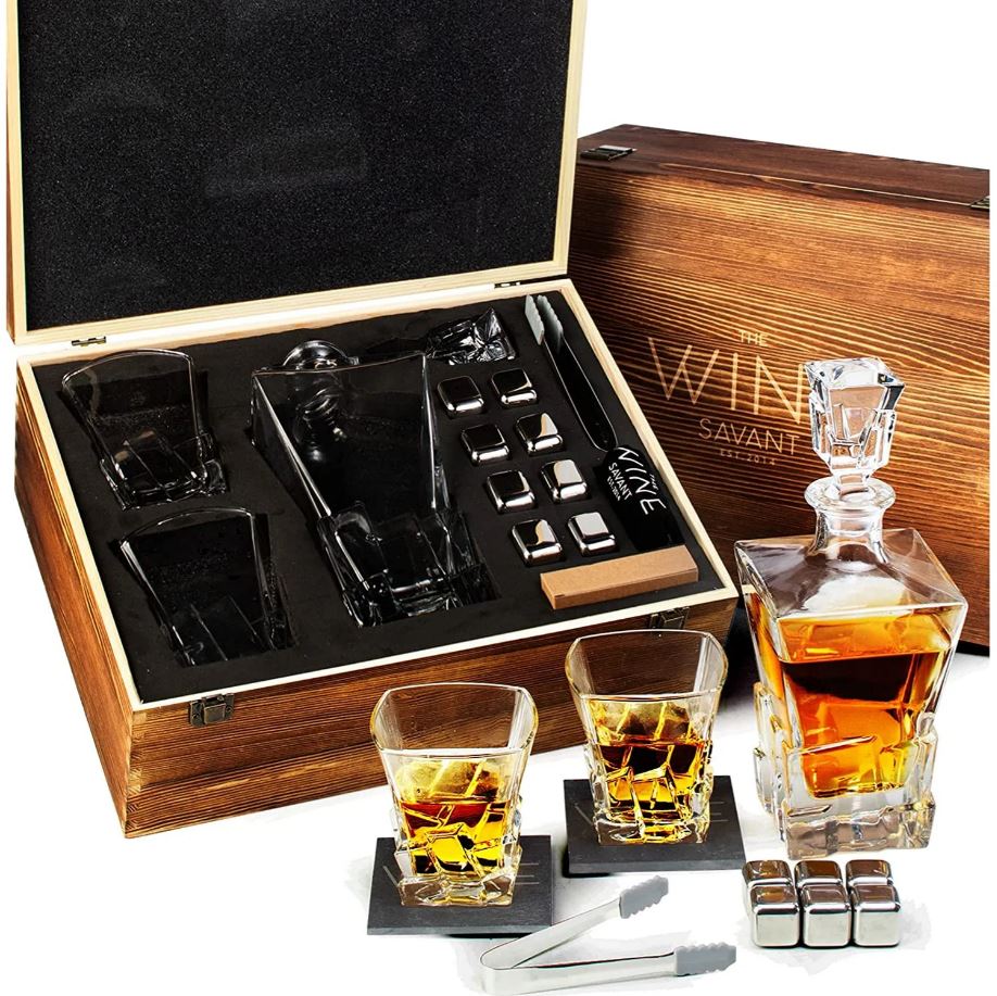 Whiskey Decanter And Glasses Gift Set
