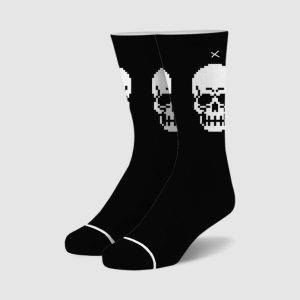 Pixel Skull Socks