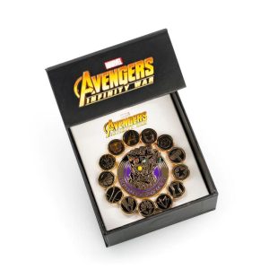 Infinity War Official Infinity Gauntlet And Avengers Pin Set