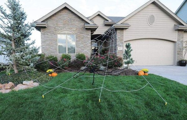 Mega Spider Web Outdoor Halloween Decoration