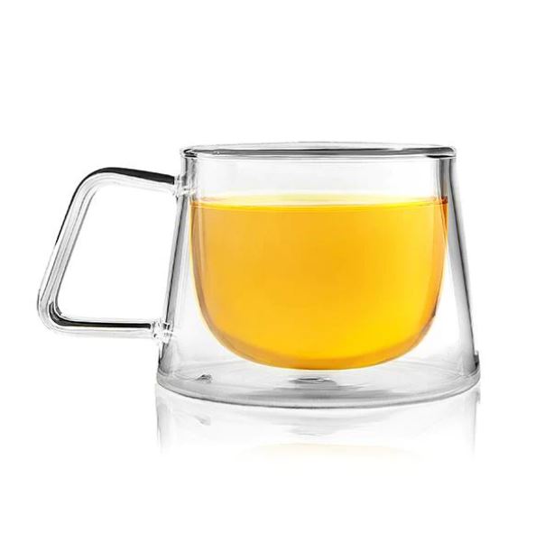 Shimmer - Borosilicate Glass Double Walled Teacups