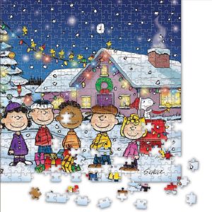 The 500-Piece Illuminated Peanuts Holiday Jigsaw Puzzle