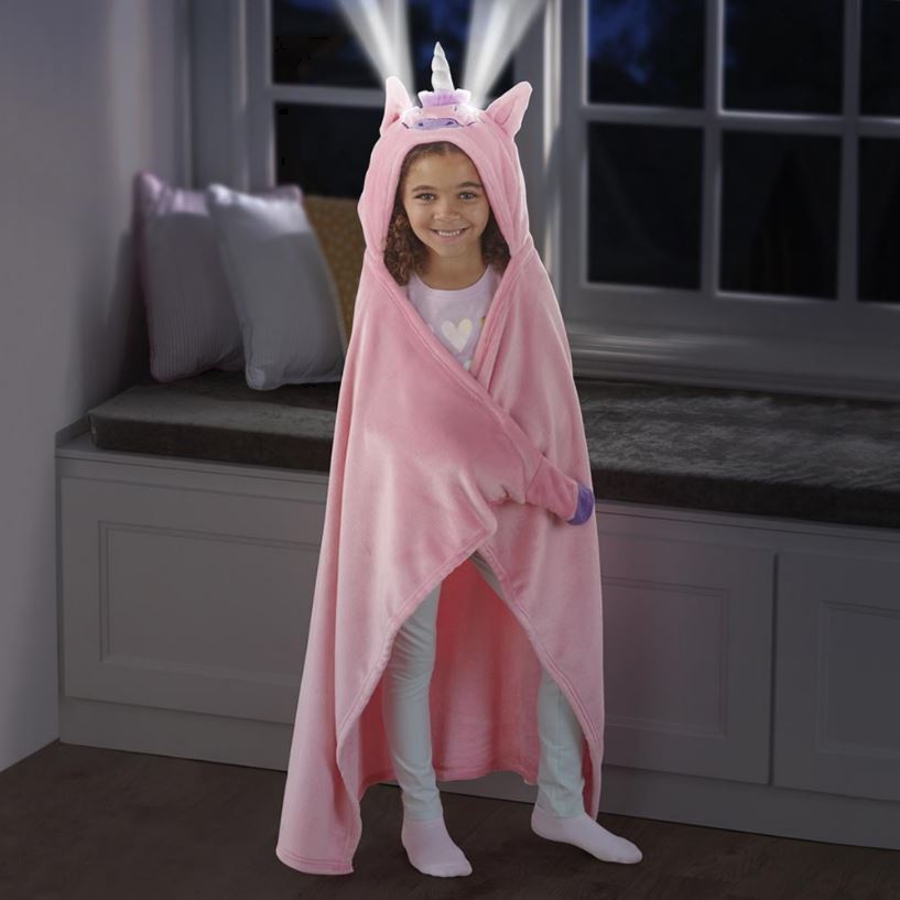 The Personalized Light Up Unicorn Blanket