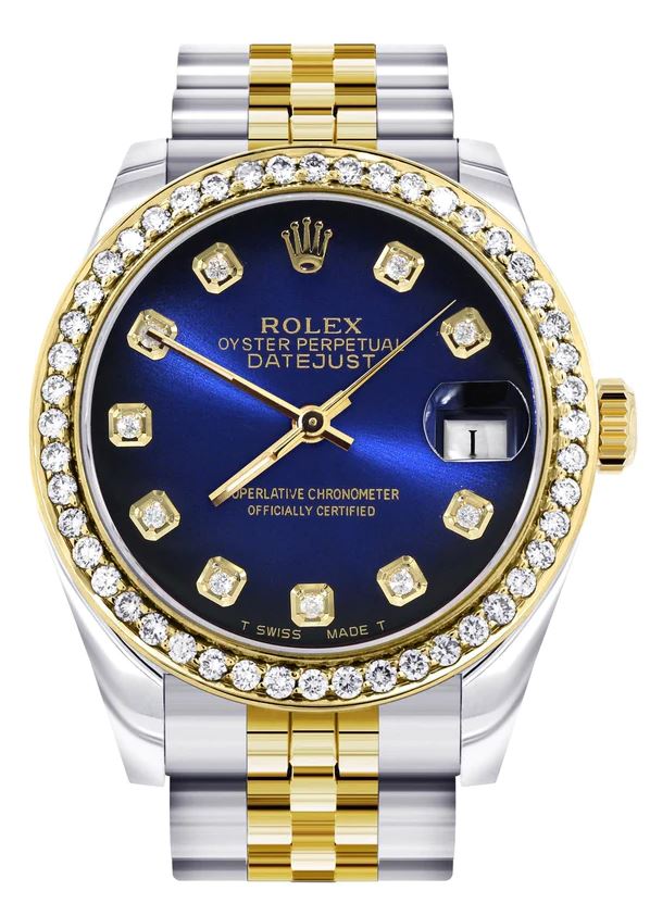 Diamond Gold Rolex Watch Diamond Bezel