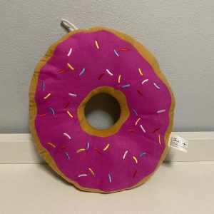 The Simpsons TV Show Pink Sprinkle Donut Stuffed Throw Pillow