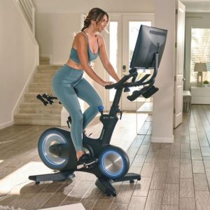 The Large Screen Live Fitness Spin Bike