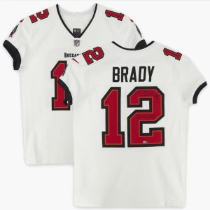 The Tom Brady Autographed Jersey with “LV MVP” Inscription